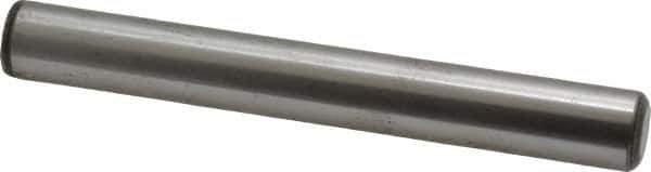 Value Collection - 1/2" Diam x 4" Pin Length Grade 8 Alloy Steel Standard Dowel Pin - C 50-58 Hardness, 51,000 Lb Breaking Strength, 1 Beveled & 1 Rounded End - Industrial Tool & Supply