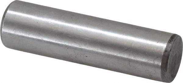 Value Collection - 5/8" Diam x 2-1/4" Pin Length Grade 8 Alloy Steel Standard Dowel Pin - C 50-58 Hardness, 79,800 Lb Breaking Strength, 1 Beveled & 1 Rounded End - Industrial Tool & Supply