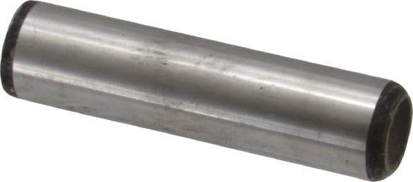 Value Collection - 5/8" Diam x 2-1/2" Pin Length Grade 8 Alloy Steel Standard Dowel Pin - C 50-58 Hardness, 79,800 Lb Breaking Strength, 1 Beveled & 1 Rounded End - Industrial Tool & Supply