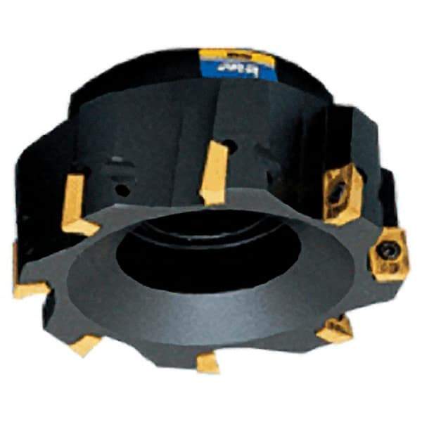 Iscar - 6 Inserts, 63mm Cut Diam, 25.4mm Arbor Diam, 14.3mm Max Depth of Cut, Indexable Square-Shoulder Face Mill - 0/90° Lead Angle, 50mm High, AD.. 15.. Insert Compatibility, Series Heli2000 - Industrial Tool & Supply