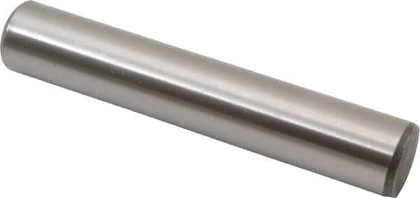 Value Collection - 5/8" Diam x 3-1/2" Pin Length Grade 8 Alloy Steel Standard Dowel Pin - C 50-58 Hardness, 79,800 Lb Breaking Strength, 1 Beveled & 1 Rounded End - Industrial Tool & Supply