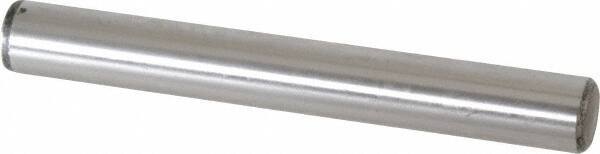 Value Collection - 5/8" Diam x 5" Pin Length Grade 8 Alloy Steel Standard Dowel Pin - C 50-58 Hardness, 79,800 Lb Breaking Strength, 1 Beveled & 1 Rounded End - Industrial Tool & Supply