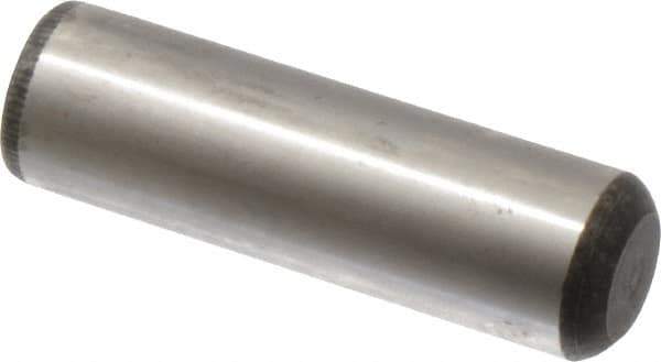 Value Collection - 3/4" Diam x 2-1/2" Pin Length Grade 8 Alloy Steel Standard Dowel Pin - C 50-58 Hardness, 114,000 Lb Breaking Strength, 1 Beveled & 1 Rounded End - Industrial Tool & Supply