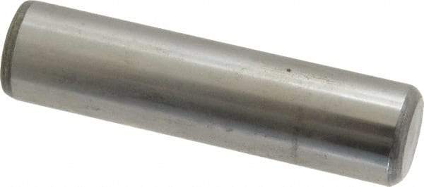 Value Collection - 3/4" Diam x 3" Pin Length Grade 8 Alloy Steel Standard Dowel Pin - C 50-58 Hardness, 114,000 Lb Breaking Strength, 1 Beveled & 1 Rounded End - Industrial Tool & Supply