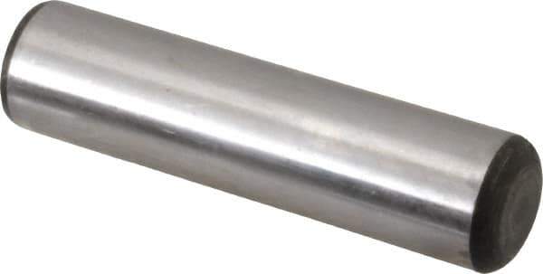 Value Collection - 7/8" Diam x 3-1/2" Pin Length Grade 8 Alloy Steel Standard Dowel Pin - C 50-58 Hardness, 156,000 Lb Breaking Strength, 1 Beveled & 1 Rounded End - Industrial Tool & Supply