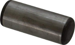 Value Collection - 1" Diam x 2-1/2" Pin Length Grade 8 Alloy Steel Standard Dowel Pin - C 50-58 Hardness, 204,000 Lb Breaking Strength, 1 Beveled & 1 Rounded End - Industrial Tool & Supply