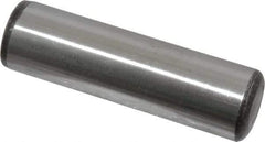 Value Collection - 1" Diam x 3-1/2" Pin Length Grade 8 Alloy Steel Standard Dowel Pin - C 50-58 Hardness, 204,000 Lb Breaking Strength, 1 Beveled & 1 Rounded End - Industrial Tool & Supply