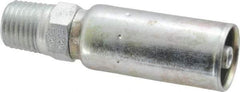 Eaton - 1/4-18 NPT Straight Hydraulic Hose Fitting - 1/4" Hose Diam - Industrial Tool & Supply