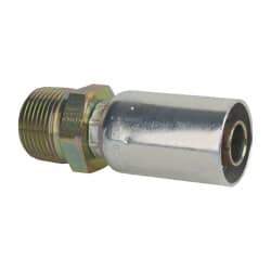 Eaton - 1-11-1/2 NPT Straight Hydraulic Hose Fitting - 3/4" Hose Diam - Industrial Tool & Supply