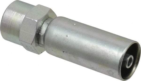 Eaton - 1/4-18 Thread Straight Hydraulic Hose Fitting - 1/4" Hose Diam - Industrial Tool & Supply
