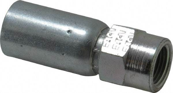Eaton - 3/8-18 Thread Straight Hydraulic Hose Fitting - 3/8" Hose Diam - Industrial Tool & Supply