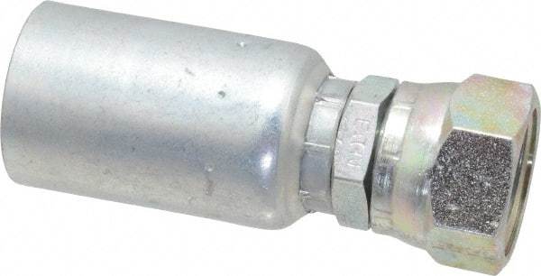 Eaton - 1-1/16-12 SAE Straight Hydraulic Hose Fitting - 3/4" Hose Diam - Industrial Tool & Supply
