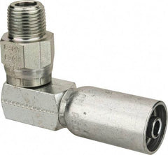 Eaton - 3/8-18 Thread Hydraulic Hose Elbow - 3/8" Hose Diam - Industrial Tool & Supply