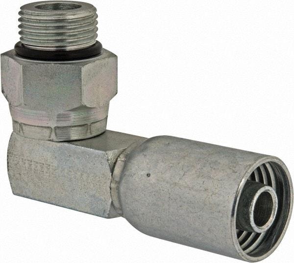Eaton - 7/8-14 Thread Hydraulic Hose Elbow - 1/2" Hose Diam - Industrial Tool & Supply