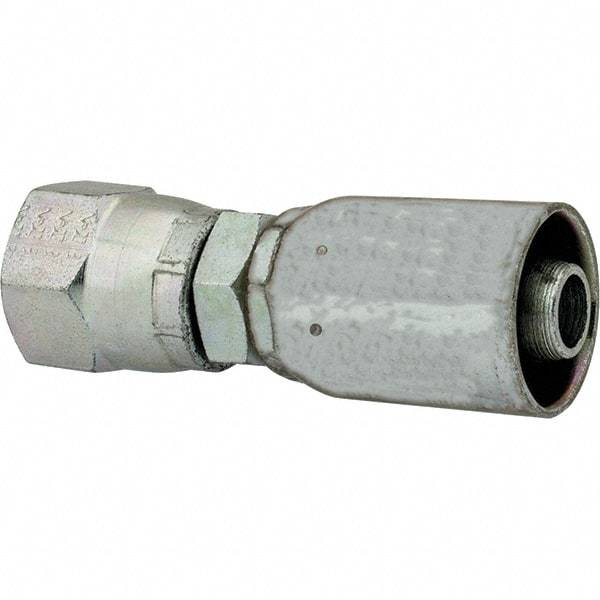 Eaton - 9/16-18 SAE Straight Hydraulic Hose Fitting - 3/8" Hose Diam - Industrial Tool & Supply
