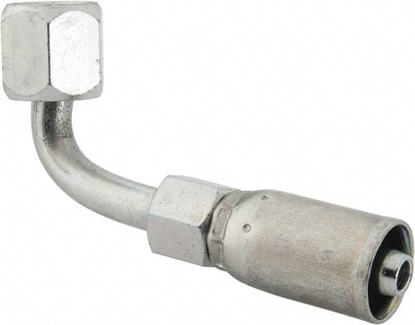 Eaton - 7/16-20 SAE Hydraulic Hose Elbow - 1/4" Hose Diam - Industrial Tool & Supply