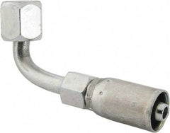 Eaton - 7/16-20 SAE Hydraulic Hose Elbow - 1/4" Hose Diam - Industrial Tool & Supply