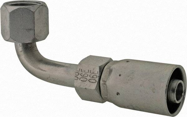 Eaton - 9/16-18 SAE Hydraulic Hose Elbow - 3/8" Hose Diam - Industrial Tool & Supply