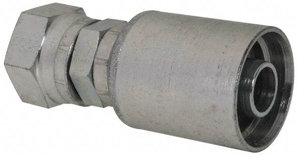 Eaton - 1 - 3/16-12 Thread Straight Hydraulic Hose Fitting - 3/4" Hose Diam - Industrial Tool & Supply