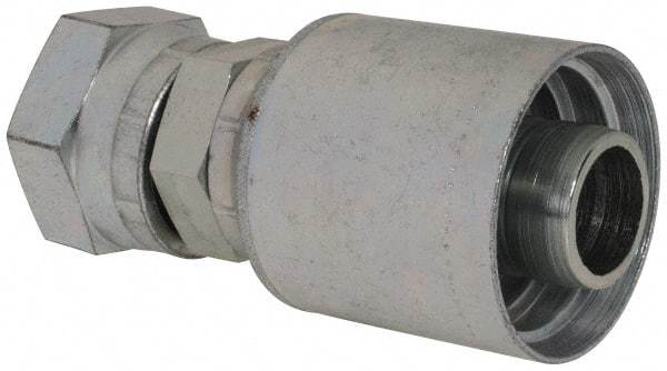 Eaton - 1 - 7/16-12 Thread Straight Hydraulic Hose Fitting - 1" Hose Diam - Industrial Tool & Supply