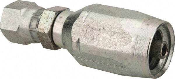 Eaton - 7/16-20 SAE Straight Hydraulic Hose Fitting - 1/4" Hose Diam - Industrial Tool & Supply