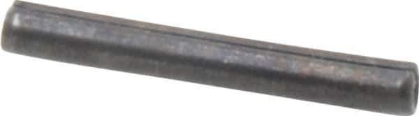 Made in USA - 3/32" Diam x 3/4" Long Slotted Spring Pin - Grade 1070-1090 Alloy Steel, Black Oxide Finish - Industrial Tool & Supply