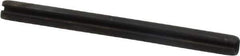 Made in USA - 3/32" Diam x 1-1/8" Long Slotted Spring Pin - Grade 1070-1090 Alloy Steel, Black Oxide Finish - Industrial Tool & Supply
