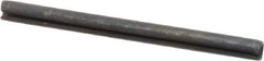 Made in USA - 3/32" Diam x 1-1/4" Long Slotted Spring Pin - Grade 1070-1090 Alloy Steel, Black Oxide Finish - Industrial Tool & Supply
