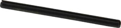 Made in USA - 3/32" Diam x 1-1/2" Long Slotted Spring Pin - Grade 1070-1090 Alloy Steel, Black Oxide Finish - Industrial Tool & Supply