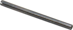 Made in USA - 1/16" Diam x 7/8" Long Slotted Spring Pin - Grade 1070-1090 Alloy Steel, Black Oxide Finish - Industrial Tool & Supply