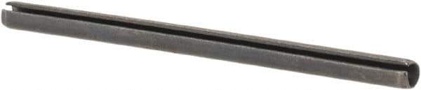 Made in USA - 1/16" Diam x 1" Long Slotted Spring Pin - Grade 1070-1090 Alloy Steel, Black Oxide Finish - Industrial Tool & Supply