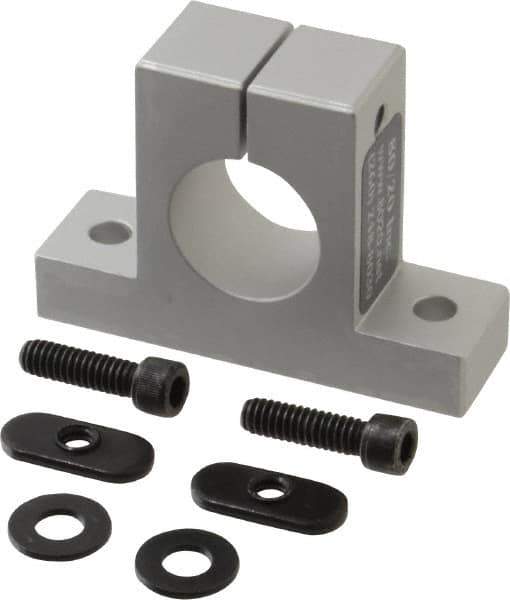 80/20 Inc. - 3 Inch Wide x 2-1/8 Inch High x 7/8 Inch Deep Single Horizontal Base - 1.004 Inch Hole x 0.257 Inch Bolt Hole Diameter - Industrial Tool & Supply