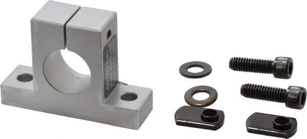80/20 Inc. - 3 Inch Wide x 2-1/8 Inch High x 7/8 Inch Deep Single Horizontal Base - 1.004 Inch Hole x 0.328 Inch Bolt Hole Diameter - Industrial Tool & Supply