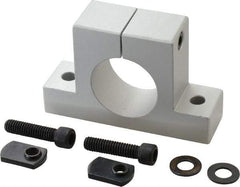 80/20 Inc. - 3-7/8 Inch Wide x 2-1/2 Inch High x 1-1/8 Inch Deep Single Horizontal Base - 1.505 Inch Hole x 0.328 Inch Bolt Hole Diameter - Industrial Tool & Supply