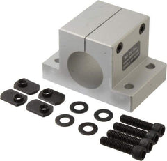 80/20 Inc. - 1-1/2 Inch Wide x 2-1/2 Inch High x 3-7/8 Inch Deep Double Horizontal Base - 1.505 Inch Hole x 0.328 Inch Bolt Hole Diameter - Industrial Tool & Supply