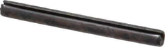 Made in USA - 1/8" Diam x 1-1/4" Long Slotted Spring Pin - Grade 1070-1090 Alloy Steel, Black Oxide Finish - Industrial Tool & Supply