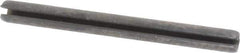 Made in USA - 1/8" Diam x 1-3/8" Long Slotted Spring Pin - Grade 1070-1090 Alloy Steel, Black Oxide Finish - Industrial Tool & Supply
