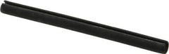 Made in USA - 1/8" Diam x 1-5/8" Long Slotted Spring Pin - Grade 1070-1090 Alloy Steel, Black Oxide Finish - Industrial Tool & Supply