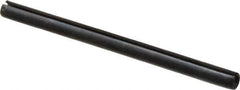 Made in USA - 1/8" Diam x 1-7/8" Long Slotted Spring Pin - Grade 1070-1090 Alloy Steel, Black Oxide Finish - Industrial Tool & Supply