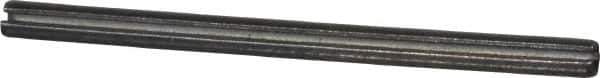 Made in USA - 1/8" Diam x 2" Long Slotted Spring Pin - Grade 1070-1090 Alloy Steel, Black Oxide Finish - Industrial Tool & Supply