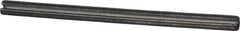 Made in USA - 1/8" Diam x 2" Long Slotted Spring Pin - Grade 1070-1090 Alloy Steel, Black Oxide Finish - Industrial Tool & Supply