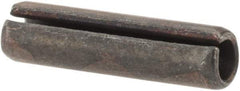 Made in USA - 3/16" Diam x 3/4" Long Slotted Spring Pin - Grade 1070-1090 Alloy Steel, Black Oxide Finish - Industrial Tool & Supply