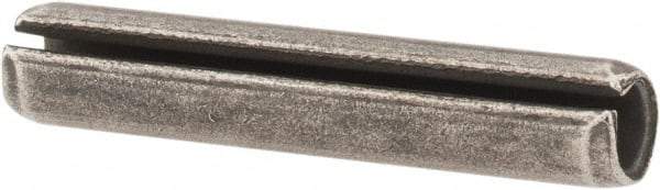 Made in USA - 3/16" Diam x 1" Long Slotted Spring Pin - Grade 1070-1090 Alloy Steel, Black Oxide Finish - Industrial Tool & Supply