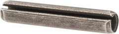 Made in USA - 3/16" Diam x 1" Long Slotted Spring Pin - Grade 1070-1090 Alloy Steel, Black Oxide Finish - Industrial Tool & Supply