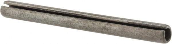 Made in USA - 3/16" Diam x 2" Long Slotted Spring Pin - Grade 1070-1090 Alloy Steel, Black Oxide Finish - Industrial Tool & Supply