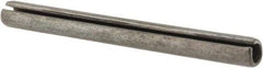 Made in USA - 3/16" Diam x 2" Long Slotted Spring Pin - Grade 1070-1090 Alloy Steel, Black Oxide Finish - Industrial Tool & Supply