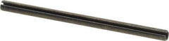 Made in USA - 3/16" Diam x 3" Long Slotted Spring Pin - Grade 1070-1090 Alloy Steel, Black Oxide Finish - Industrial Tool & Supply