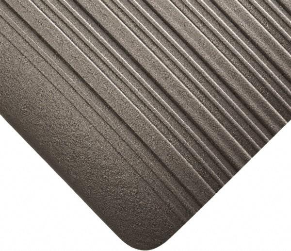 Wearwell - 60' Long x 3' Wide, Dry Environment, Anti-Fatigue Matting - Gray, Vinyl with Vinyl Sponge Base - Industrial Tool & Supply