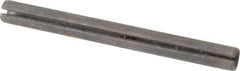 Made in USA - 1/4" Diam x 2-3/4" Long Slotted Spring Pin - Grade 1070-1090 Alloy Steel, Black Oxide Finish - Industrial Tool & Supply