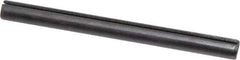 Made in USA - 1/4" Diam x 3" Long Slotted Spring Pin - Grade 1070-1090 Alloy Steel, Black Oxide Finish - Industrial Tool & Supply